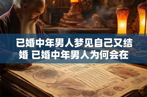 已婚中年男人梦见自己又结婚 已婚中年男人为何会在梦中重复结婚
