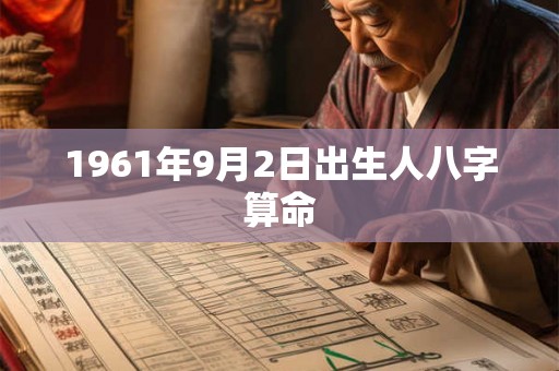 1961年9月2日出生人八字算命