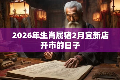 2026年生肖属猪2月宜新店开市的日子