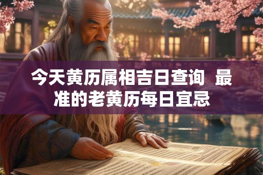 今天黄历属相吉日查询 最准的老黄历每日宜忌 今天黄历属相吉日查询 最准的老黄历每日宜忌