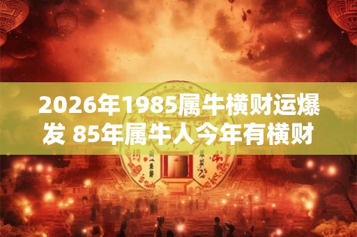 2026年1985属牛横财运爆发 85年属牛人今年有横财吗