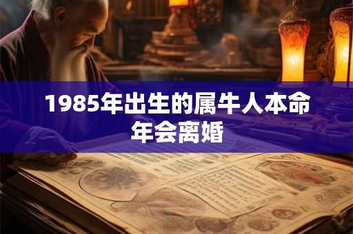 1985年出生的属牛人本命年会离婚