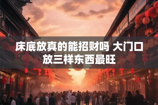 床底放真的能招财吗 大门口放三样东西最旺 床底放真的能招财吗 大门口放三样东西最旺