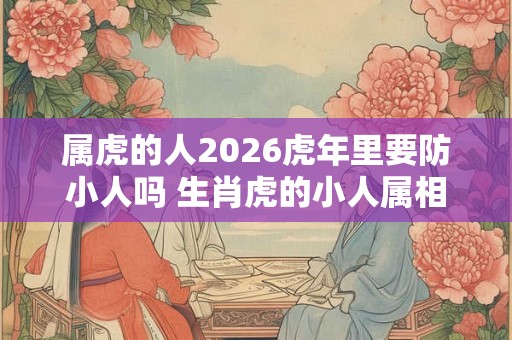 属虎的人2026虎年里要防小人吗 生肖虎的小人属相 属虎的人2026虎年里要防小人吗 生肖虎的小人属相