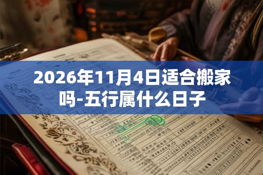2026年11月4日适合搬家吗-五行属什么日子 2026年11月4日适合搬家吗-五行属什么日子