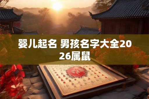 婴儿起名 男孩名字大全2026属鼠 婴儿起名 男孩名字大全2026属鼠