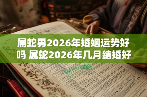 属蛇男2026年婚姻运势好吗 属蛇2026年几月结婚好
