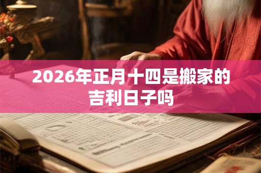 2026年正月十四是搬家的吉利日子吗