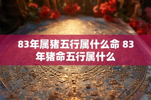 83年属猪五行属什么命 83年猪命五行属什么