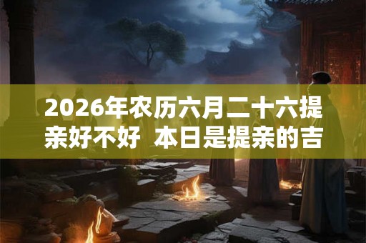 2026年农历六月二十六提亲好不好 本日是提亲的吉日吗 2026年农历六月二十六提亲好不好 本日是提亲的吉日吗