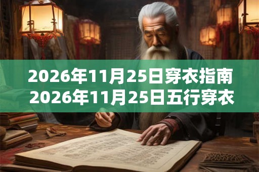 2026年11月25日穿衣指南 2026年11月25日五行穿衣