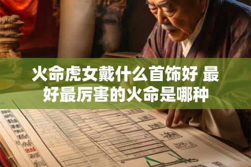 火命虎女戴什么首饰好 最好最厉害的火命是哪种
