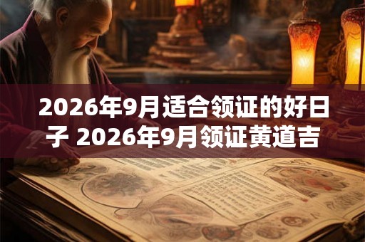 2026年9月适合领证的好日子 2026年9月领证黄道吉日查询 2026年9月适合领证的好日子 2026年9月领证黄道吉日查询