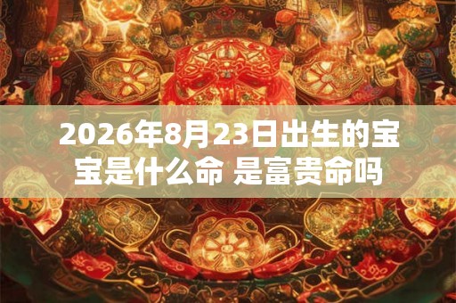 2026年8月23日出生的宝宝是什么命 是富贵命吗