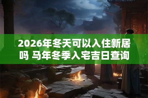 2026年冬天可以入住新居吗 马年冬季入宅吉日查询