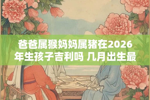爸爸属猴妈妈属猪在2026年生孩子吉利吗 几月出生最好