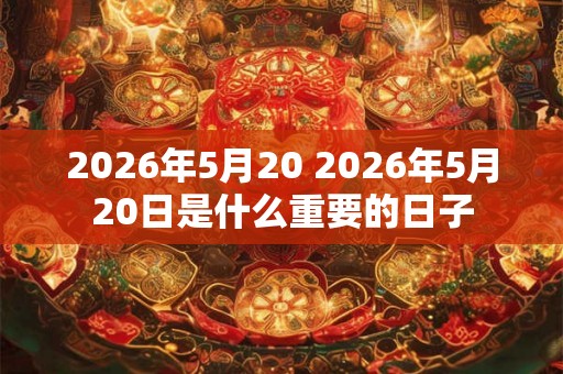 2026年5月20 2026年5月20日是什么重要的日子