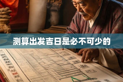 测算出发吉日是必不可少的 测算出发吉日是必不可少的