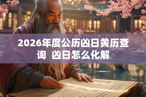 2026年度公历凶日黄历查询  凶日怎么化解
