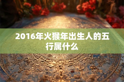 2016年火猴年出生人的五行属什么