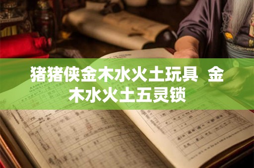 猪猪侠金木水火土玩具  金木水火土五灵锁