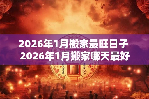 2026年1月搬家最旺日子 2026年1月搬家哪天最好
