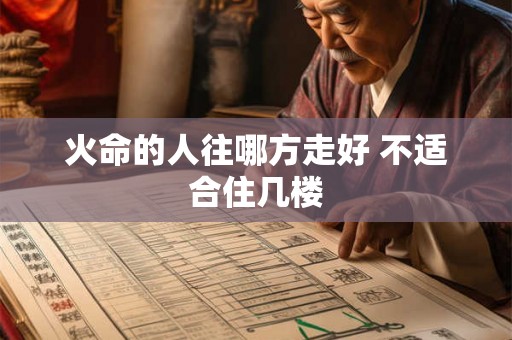 火命的人往哪方走好 不适合住几楼