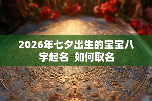 2026年七夕出生的宝宝八字起名  如何取名