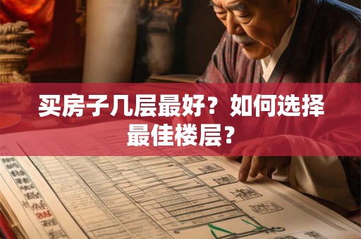买房子几层最好？如何选择最佳楼层？