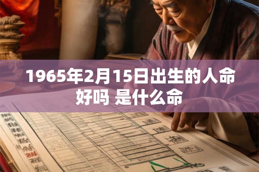 1965年2月15日出生的人命好吗 是什么命 1965年2月15日出生的人命好吗 是什么命