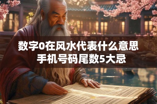 数字0在风水代表什么意思  手机号码尾数5大忌
