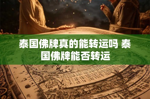 泰国佛牌真的能转运吗 泰国佛牌能否转运