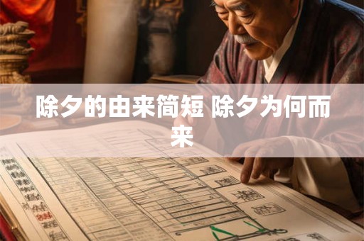除夕的由来简短 除夕为何而来