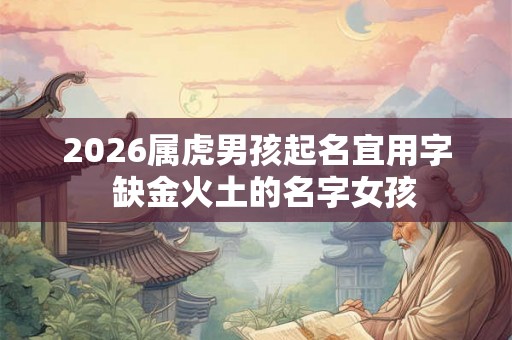 2026属虎男孩起名宜用字  缺金火土的名字女孩