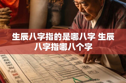 生辰八字指的是哪八字 生辰八字指哪八个字