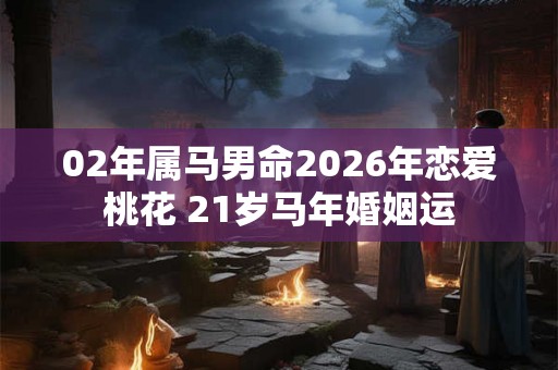 02年属马男命2026年恋爱桃花 21岁马年婚姻运