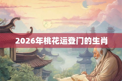 2026年桃花运登门的生肖 2026年桃花运登门的生肖