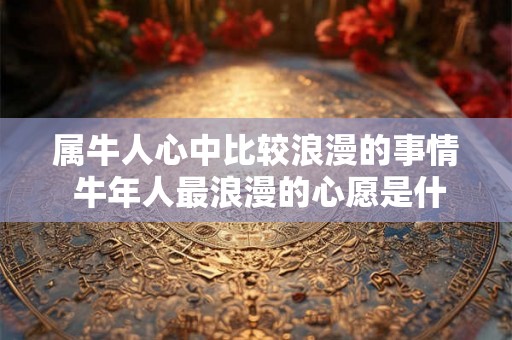 属牛人心中比较浪漫的事情 牛年人最浪漫的心愿是什么