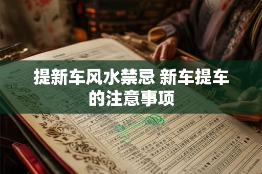 提新车风水禁忌 新车提车的注意事项