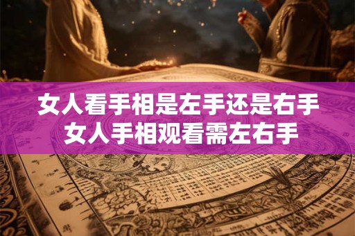 女人看手相是左手还是右手 女人手相观看需左右手