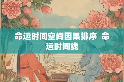命运时间空间因果排序  命运时间线