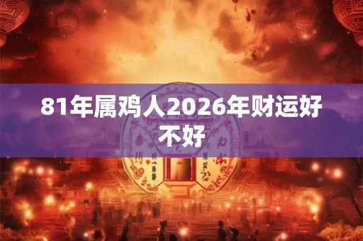 81年属鸡人2026年财运好不好