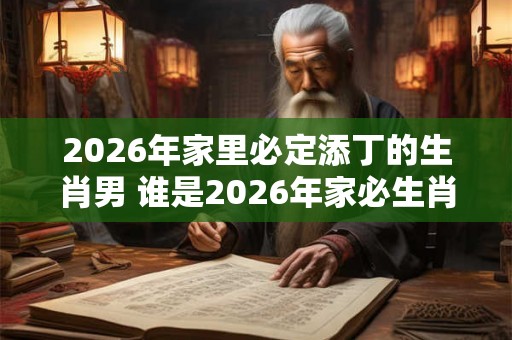 2026年家里必定添丁的生肖男 谁是2026年家必生肖男