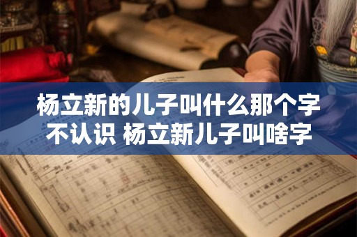 杨立新的儿子叫什么那个字不认识 杨立新儿子叫啥字