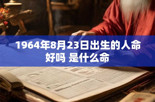 1964年8月23日出生的人命好吗 是什么命