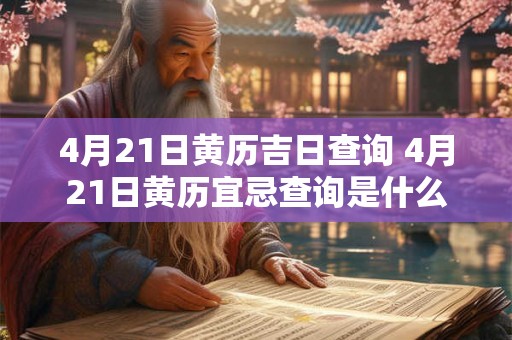 4月21日黄历吉日查询 4月21日黄历宜忌查询是什么