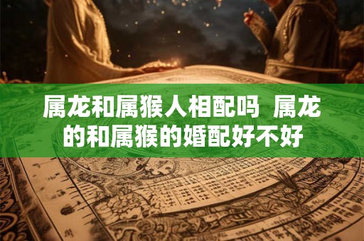 属龙和属猴人相配吗  属龙的和属猴的婚配好不好