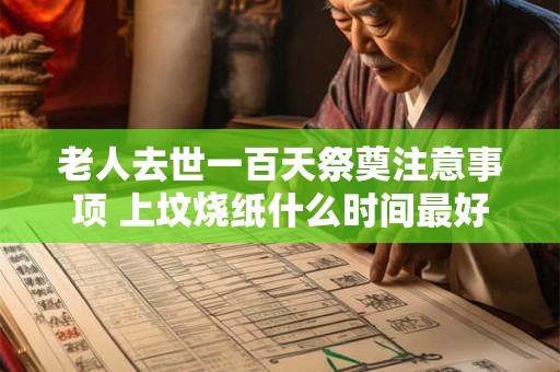 老人去世一百天祭奠注意事项 上坟烧纸什么时间最好