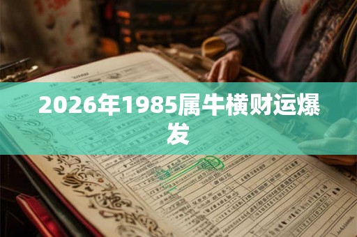 2026年1985属牛横财运爆发