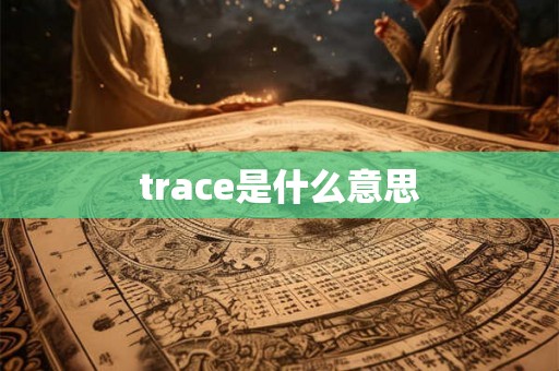 trace是什么意思 trace是什么意思